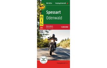 Motorcycle Maps Germany Spessart, Motorradkarte 1:200.000, freytag & berndt Freytag-Berndt und Artaria