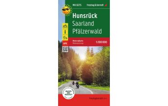 Motorcycle Maps France Hunsrück - Saarland - Pfälzerwald, Motorradkarte 1:200.000, freytag & berndt Freytag-Berndt und Artaria