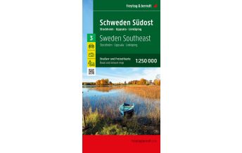 Straßenkarten Schweden Schweden Südost, Straßen- und Freizeitkarte 1:250.000, freytag & berndt KOMPASS freytag & berndt