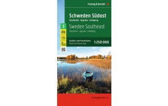 Straßenkarten Schweden Schweden Südost, Straßen- und Freizeitkarte 1:250.000, freytag & berndt KOMPASS freytag & berndt