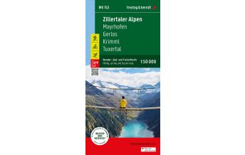 Hiking Maps South Tyrol + Dolomites Zillertaler Alpen, Wander-, Rad- und Freizeitkarte 1:50.000, freytag & berndt, WK 0152 Freytag-Berndt und Artaria