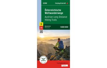 Long Distance Hiking Österreichische Weitwanderwege, Wanderkarte 1:800.000, freytag & berndt Freytag-Berndt und Artaria