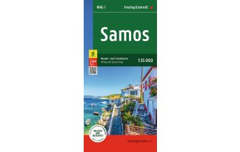 Inselkarten Ägäis Samos, Wander- und Freizeitkarte 1:35.000, freytag & berndt KOMPASS freytag & berndt