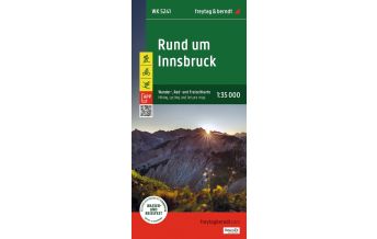 f&b Wanderkarten Rund um Innsbruck, Wander-, Rad- und Freizeitkarte 1:35.000, freytag & berndt, WK 5241 KOMPASS freytag & berndt