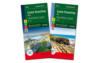 Long Distance Hiking Costa Vicentina, Hiking Map 1:50.000 Freytag-Berndt und Artaria
