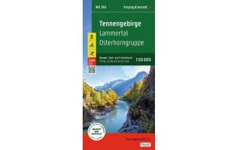 Hiking Maps Salzkammergut WK 392 Tennengebirge - Lammertal - Osterhorngruppe, Wanderkarte 1:50.000 Freytag-Berndt und Artaria