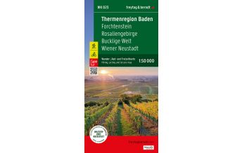 Radkarten Österreich Thermenregion Baden, Wander-, Rad- und Freizeitkarte 1:50.000, freytag & berndt, WK 023 Freytag-Berndt und Artaria