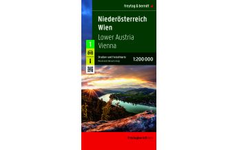 Straßenkarten Österreich Niederösterreich - Wien, Straßen- und Freizeitkarte 1:200.000, freytag & berndt KOMPASS freytag & berndt