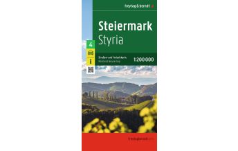 Road Maps Austria Steiermark, Straßen- und Freizeitkarte 1:200.000, freytag & berndt KOMPASS freytag & berndt