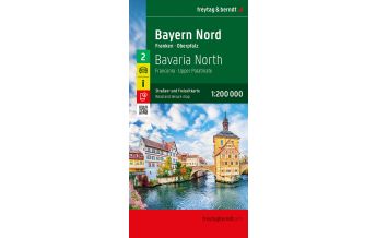 f&b Straßenkarten Bayern Nord, Straßen- und Freizeitkarte 1:200.000, freytag & berndt Freytag-Berndt und Artaria