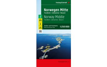Straßenkarten Norwegen Norwegen Mitte, Straßen- und Freizeitkarte 1:250.000, freytag & berndt Freytag-Berndt und Artaria