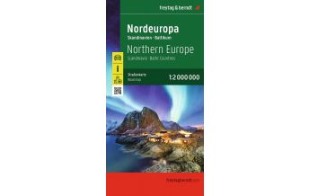 Straßenkarten Skandinavien Nordeuropa, Straßenkarte 1:2.000.000, freytag & berndt KOMPASS freytag & berndt