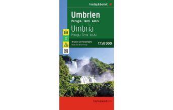 Travel Umbrien, Straßen- und Freizeitkarte 1:150.000, freytag & berndt Freytag-Berndt und Artaria