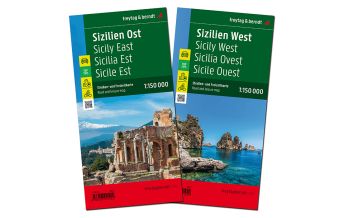 f&b Straßenkarten Sizilien, Straßenkarten-Set 1:150.000, freytag & berndt Freytag-Berndt und Artaria