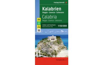 Straßenkarten Italien Kalabrien, Straßen- und Freizeitkarte 1:150.000, freytag & berndt KOMPASS freytag & berndt