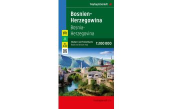 Bosnien-Herzegowina, Straßen- und Freizeitkarte 1:200.000, freytag & berndt KOMPASS freytag & berndt