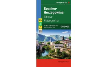 Road Maps Bosnia and Herzegovina Bosnien-Herzegowina, Straßen- und Freizeitkarte 1:200.000, freytag & berndt Freytag-Berndt und Artaria