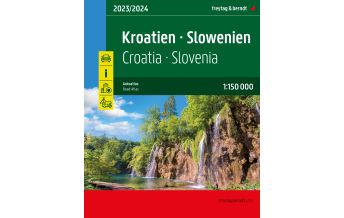 f&b Straßenkarten Kroatien - Slowenien, Autoatlas 1:150.000, freytag & berndt Freytag-Berndt und Artaria