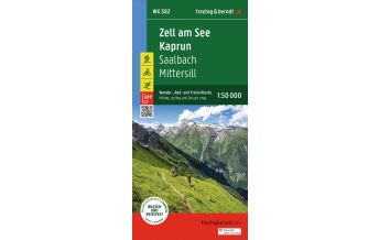 Hiking Maps Austria Zell am See - Kaprun, Wander-, Rad- und Freizeitkarte 1:50.000, freytag & berndt, WK 382 Freytag-Berndt und Artaria
