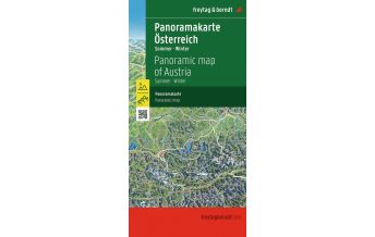 Road Maps Austria Österreich Panoramakarte, Sommer / Winter, freytag & berndt Freytag-Berndt und Artaria