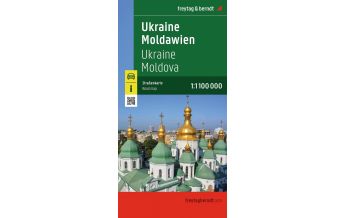 Road Maps Ukraine - Moldawien, Straßenkarte 1:1.000.000, freytag & berndt Freytag-Berndt und Artaria
