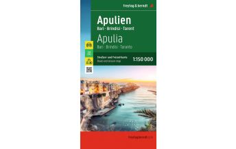 Straßenkarten Italien Apulien, Straßen- und Freizeitkarte 1:150.000, freytag & berndt KOMPASS freytag & berndt