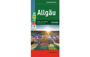 Road Maps Germany Allgäu, Straßen- und Freizeitkarte 1:150.000, freytag & berndt Freytag-Berndt und Artaria