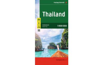 Straßenkarten Asien Thailand, Autokarte 1:900.000, freytag & berndt KOMPASS freytag & berndt