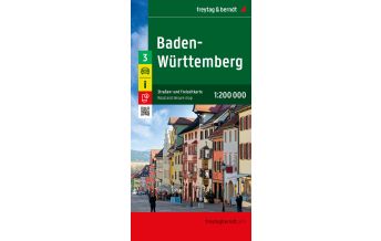 f&b Straßenkarten Baden-Württemberg, Straßen- und Freizeitkarte 1:200.000, freytag & berndt Freytag-Berndt und Artaria