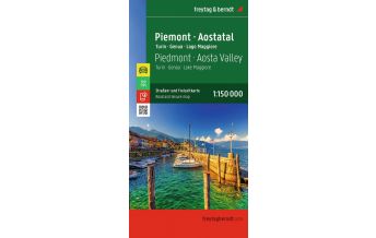Road Maps Italy Piemont - Aostatal, Straßen- und Freizeitkarte 1:150.000, freytag & berndt Freytag-Berndt und Artaria