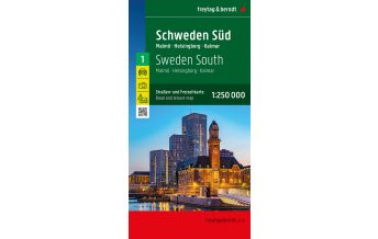 Straßenkarten Skandinavien Schweden Süd, Straßen- und Freizeitkarte 1:250.000, freytag & berndt KOMPASS freytag & berndt