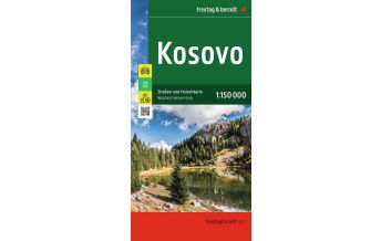 Road Maps Kosovo Kosovo, Straßen- und Freizeitkarte 1:150.000, freytag & berndt Freytag-Berndt und Artaria
