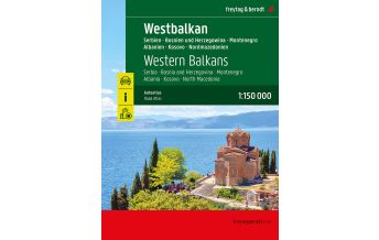 Reise- und Straßenatlanten Westbalkan, Straßenatlas 1:150.000, freytag & berndt KOMPASS freytag & berndt