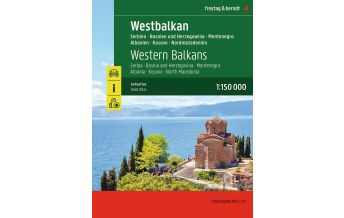 Road & Street Atlases Westbalkan, Straßenatlas 1:150.000, freytag & berndt Freytag-Berndt und Artaria