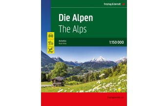 f&b Straßenkarten Die Alpen, Autoatlas 1:150.000, freytag & berndt Freytag-Berndt und Artaria