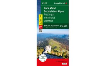 Hiking Maps Lower Austria Hohe Wand - Gutensteiner Alpen, Wander-, Rad- und Freizeitkarte 1:50.000, freytag & berndt, WK 012 Freytag-Berndt und Artaria