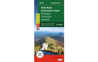 Hiking Maps Lower Austria Hohe Wand - Gutensteiner Alpen, Wander-, Rad- und Freizeitkarte 1:50.000, freytag & berndt, WK 012 Freytag-Berndt und Artaria