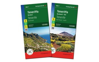 Wanderkarten Spanien Teneriffa, Wanderkarten-Set 1:50.000, freytag & berndt KOMPASS freytag & berndt