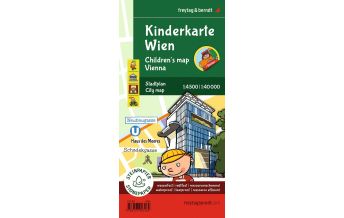 City Maps Kinderkarte Wien, Stadtplan 1:40.000, freytag & berndt Freytag-Berndt und Artaria