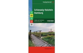 Road Maps Germany Schleswig-Holstein - Hamburg, Straßen- und Freizeitkarte 1:150.000, freytag & berndt Freytag-Berndt und Artaria