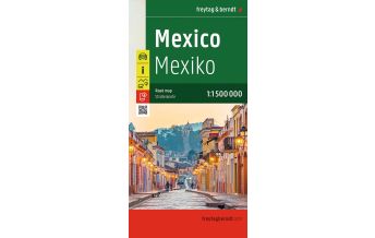 Road Maps North and Central America Mexiko, Straßenkarte, 1:1.500.000, freytag & berndt Freytag-Berndt und Artaria
