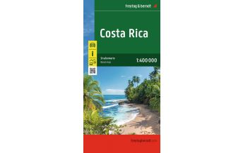 Road Maps North and Central America Costa Rica, Straßenkarte, 1:400.000, freytag & berndt Freytag-Berndt und Artaria