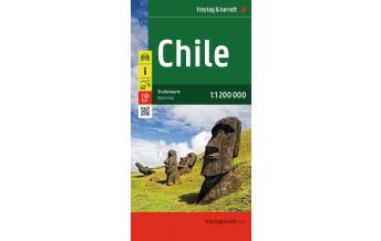 Straßenkarten Südamerika 
Chile, Straßenkarte 1:1.200.000, freytag & berndt KOMPASS freytag & berndt