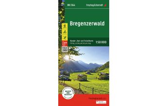 Wanderkarten Vorarlberg Bregenzerwald, Wander-, Rad- und Freizeitkarte 1:50.000, freytag & berndt, WK 364 KOMPASS freytag & berndt
