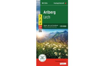 Wanderkarten Vorarlberg Arlberg, Wander-, Rad- und Freizeitkarte 1:35.000, freytag & berndt, WK 5504 KOMPASS freytag & berndt