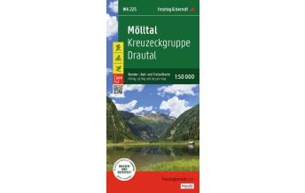 Wanderkarten Salzburg Mölltal, Wander-, Rad- und Freizeitkarte 1:50.000, freytag & berndt, WK 225 KOMPASS freytag & berndt