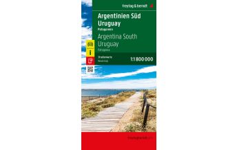 f&b Straßenkarten Argentinien Süd - Uruguay, Straßenkarte 1:1.800.000, freytag & berndt Freytag-Berndt und Artaria