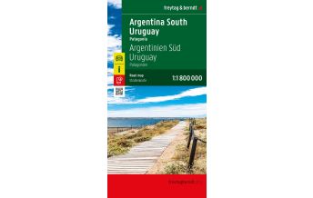 Straßenkarten Südamerika Argentinien Süd - Uruguay, Straßenkarte 1:1.800.000, freytag & berndt KOMPASS freytag & berndt