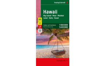 f&b Straßenkarten Hawaii, Straßen- und Freizeitkarte 1:100.000 / 1:220.000, freytag & berndt Freytag-Berndt und Artaria