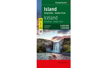 Road Maps Iceland Island, Straßenkarte 1:400.000, freytag & berndt Freytag-Berndt und Artaria